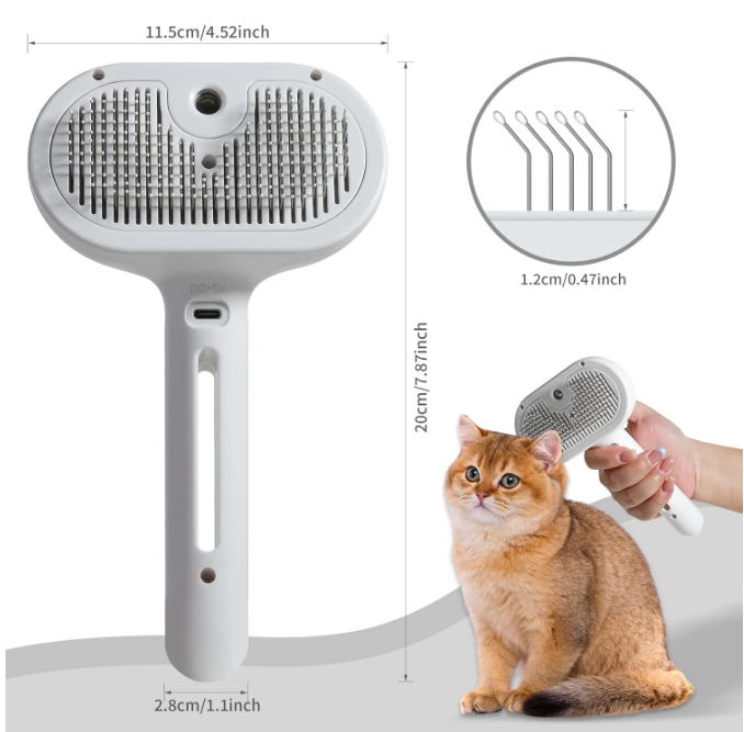 Spray Deshedding Brush — Fur Stays On the Brush